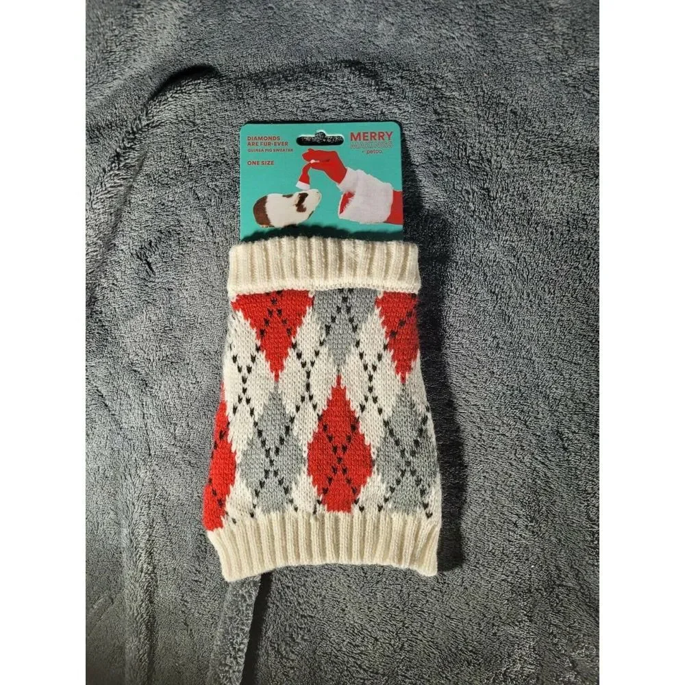 Diamond Sweater, Argyle Sweater for Guinea Pig 